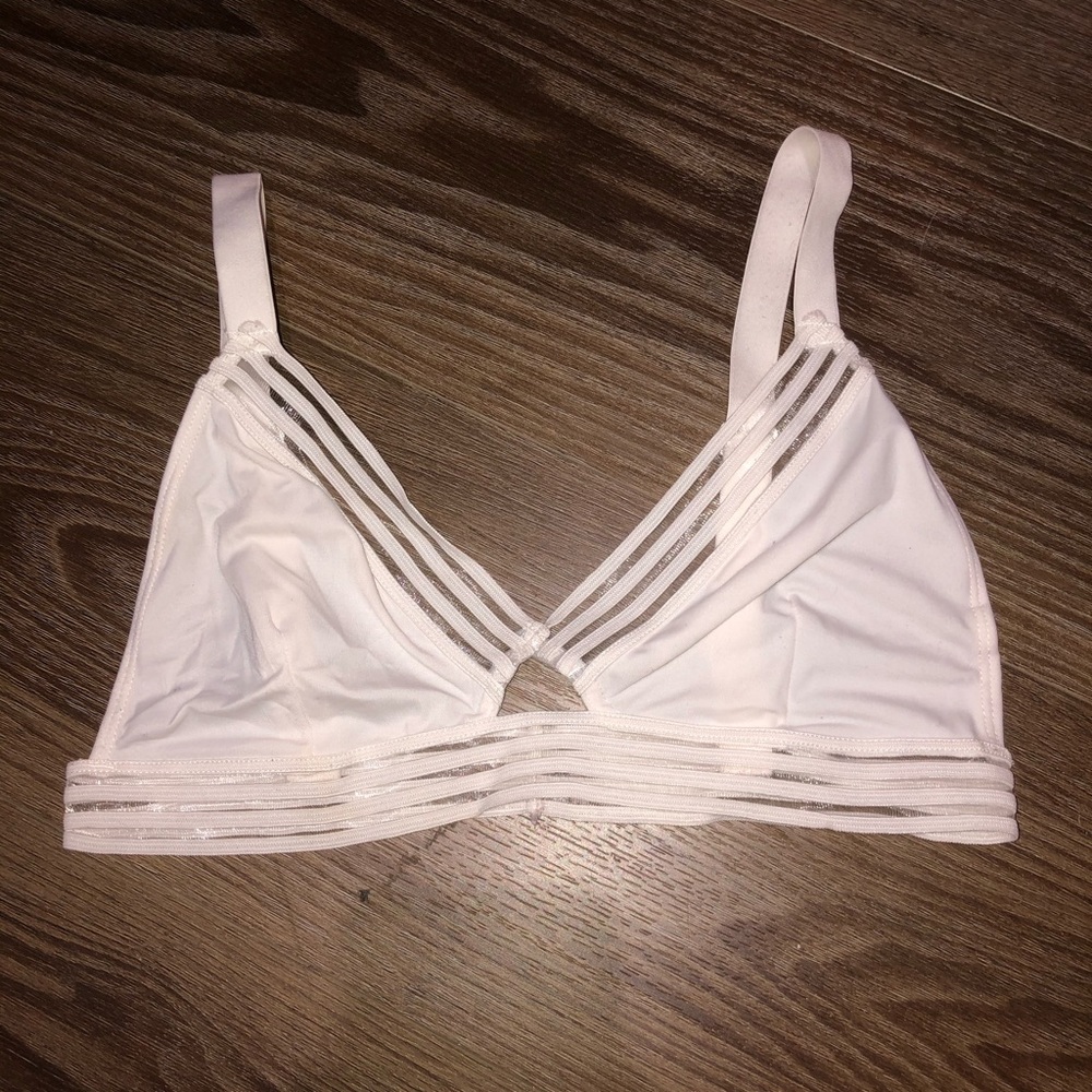 white bralette
